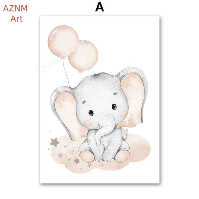 Elephant Balloon Rainbow Moon  - Baby Nursery Room review and price