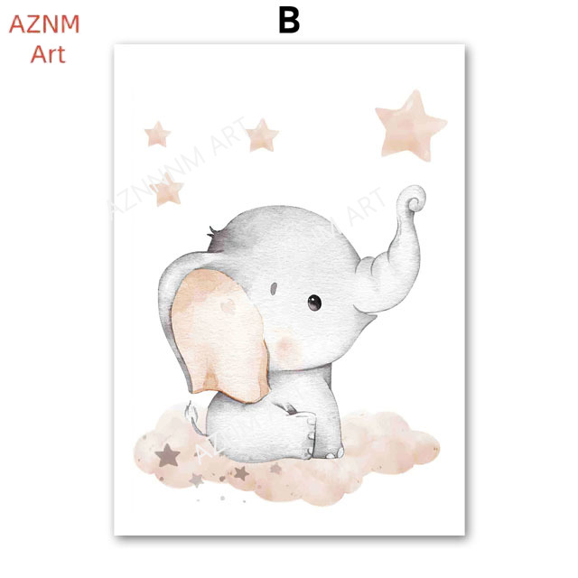 Elephant Balloon Rainbow Moon  - Baby Nursery Room review and price