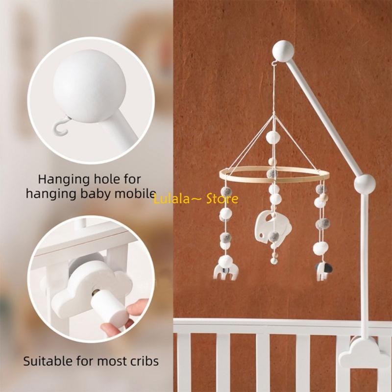 Y4QA Crib Hanging Holder Woode - Crib Mobile Musical review and price