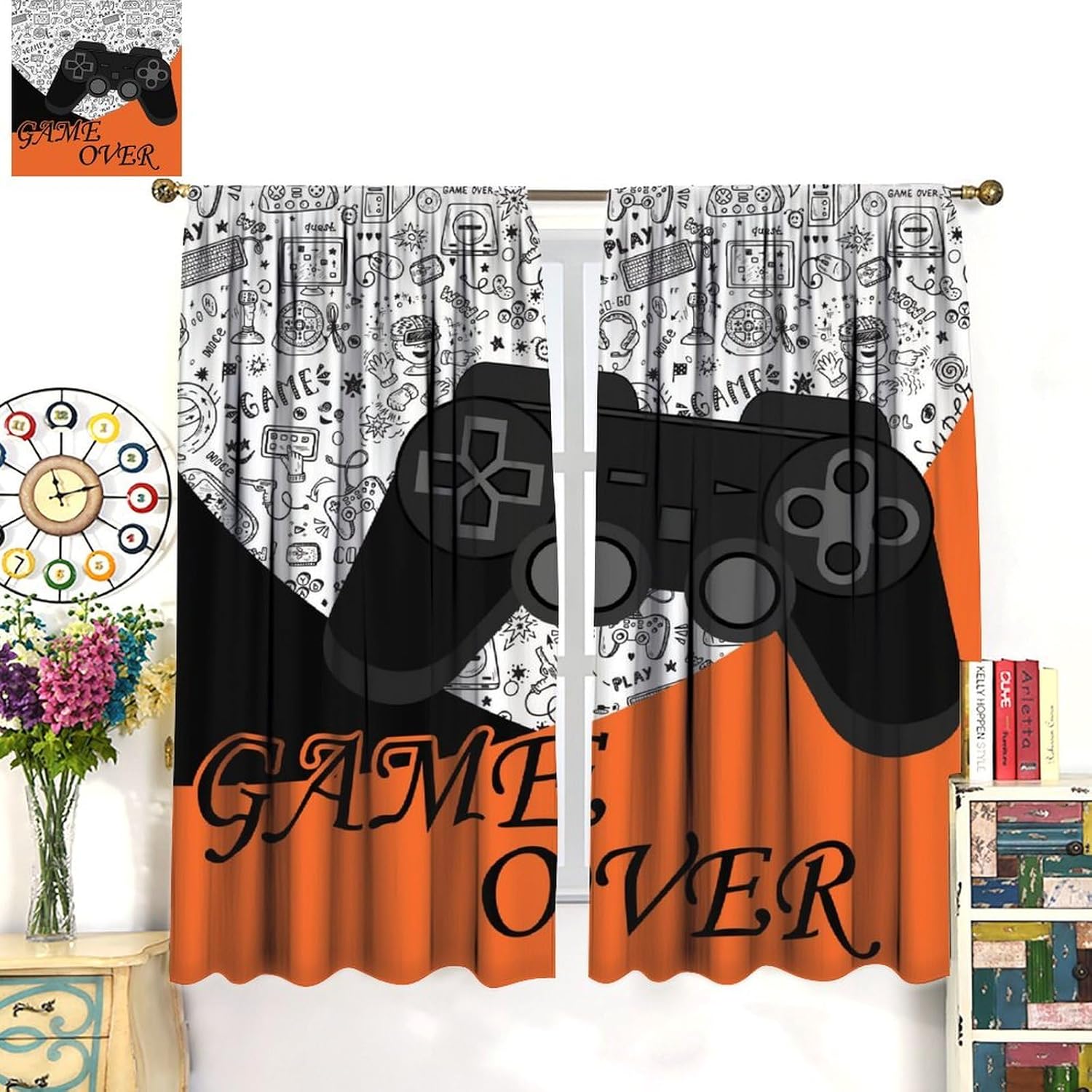 Gamer Curtains Kids Boy Bedroo - Baby Nursery Videos review and price