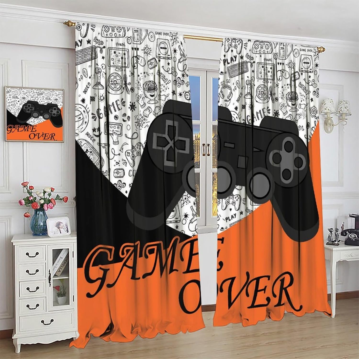 Gamer Curtains Kids Boy Bedroo - Baby Nursery Videos review and price
