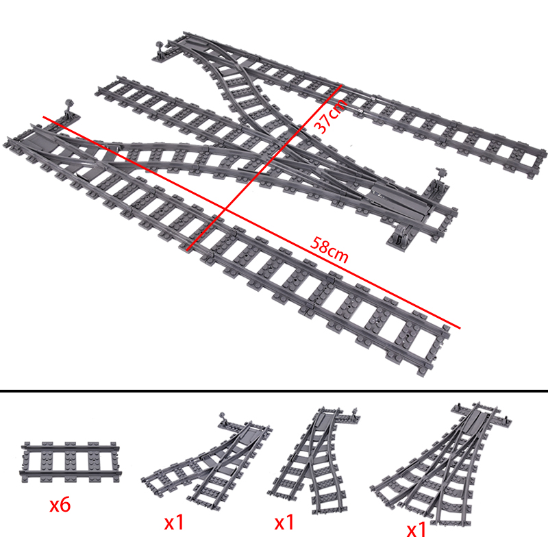 MOC City Train Rail Left and R - Lego Set Creator review and price