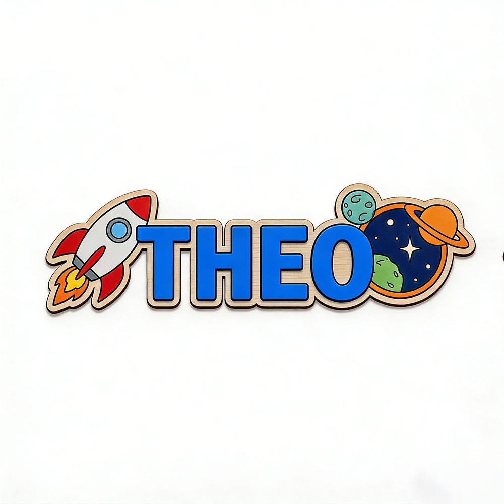 Personalized Space Rocket Name - Baby Nursery Room review and price