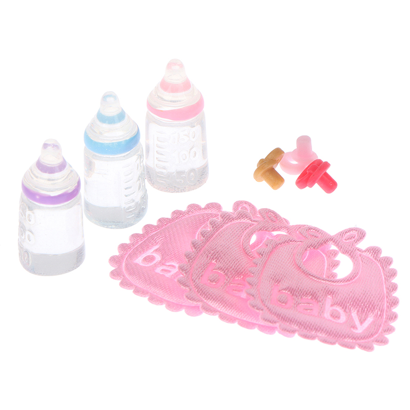 3PCS 1:12 Dolls House Miniatur - Baby Nursery Items review and price