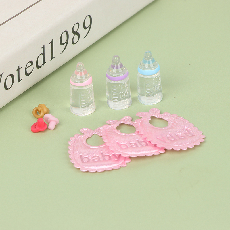 3PCS 1:12 Dolls House Miniatur - Baby Nursery Items review and price