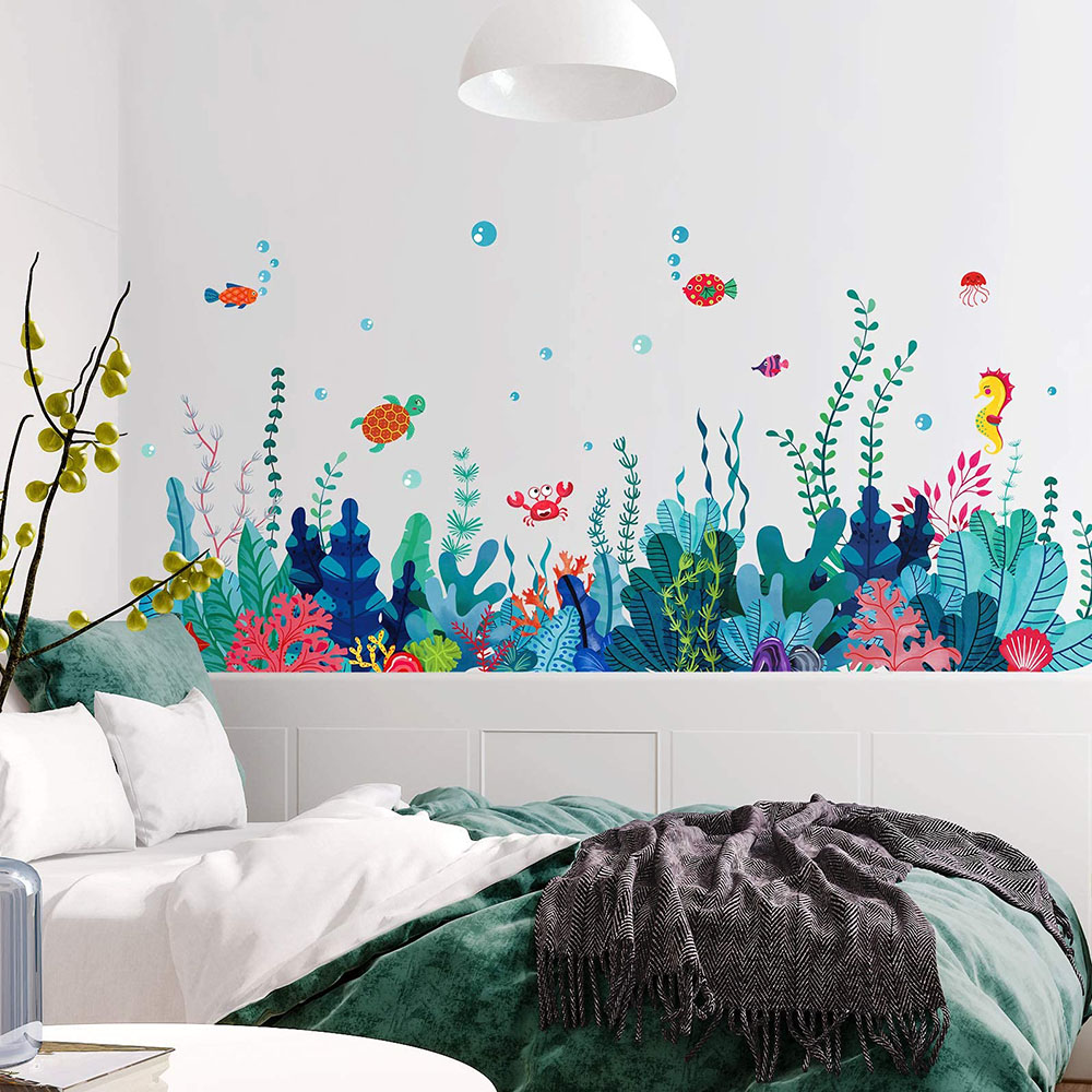 Large Under The Sea Grass Wall - Baby Nursery Under The Sea review and price