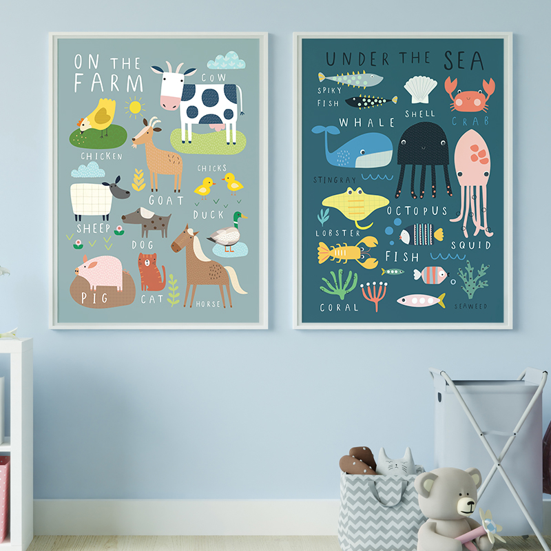 Under The Sea Print On The Far - Baby Nursery Under The Sea review and price