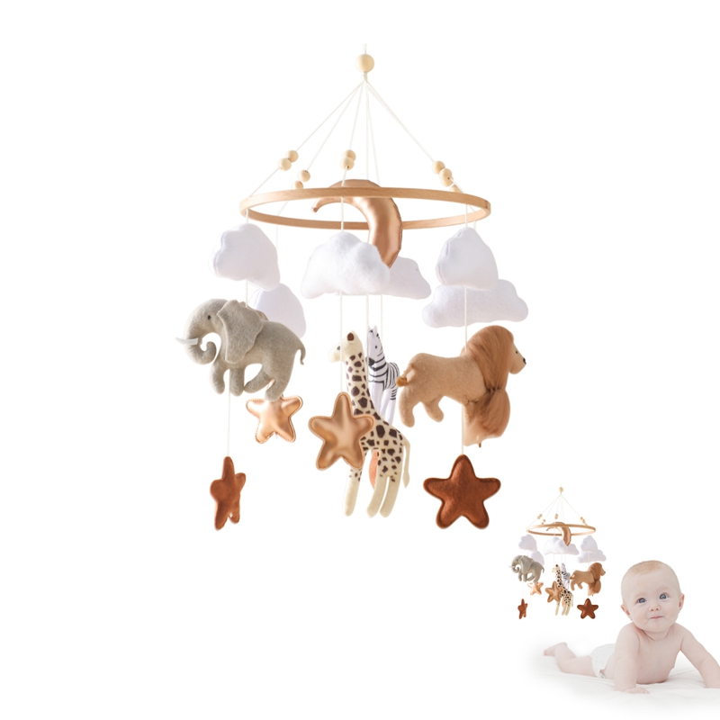 Crib Mobile Bed Bell Wooden Ba - Crib Mobile Musical review and price