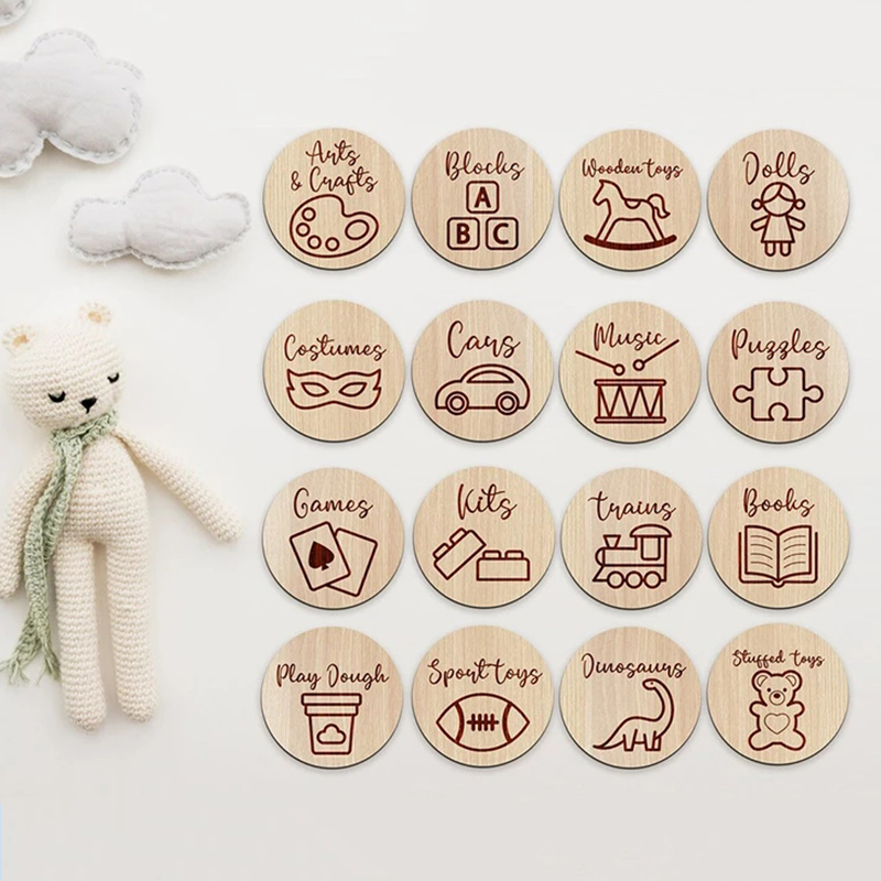 Wooden Storage Tags Nursery De - Baby Nursery Items review and price
