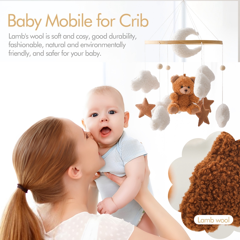 Wooden Crib Mobile Baby Bed Be - Crib Mobile Musical review and price