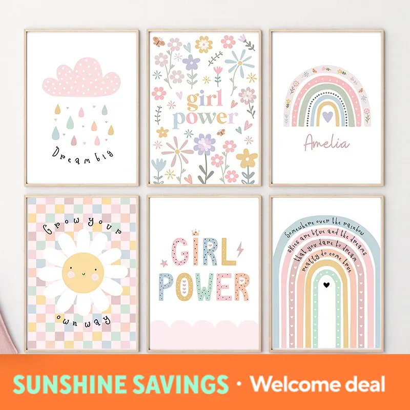 Sun Flower Rainbow Cloud Heart - Baby Nursery Room review and price