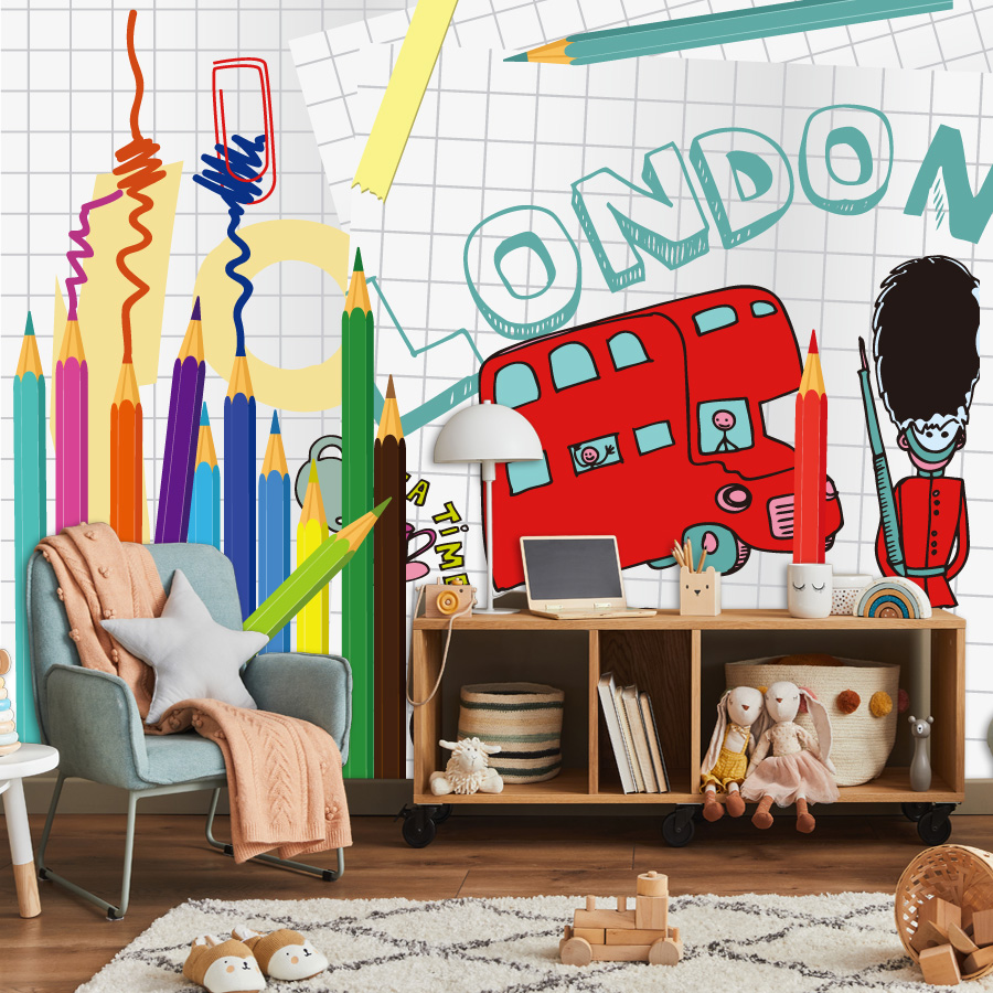 Custom Cartoon Easy to Apply P - Baby Nursery Peel And Stick Wallpaper review and price