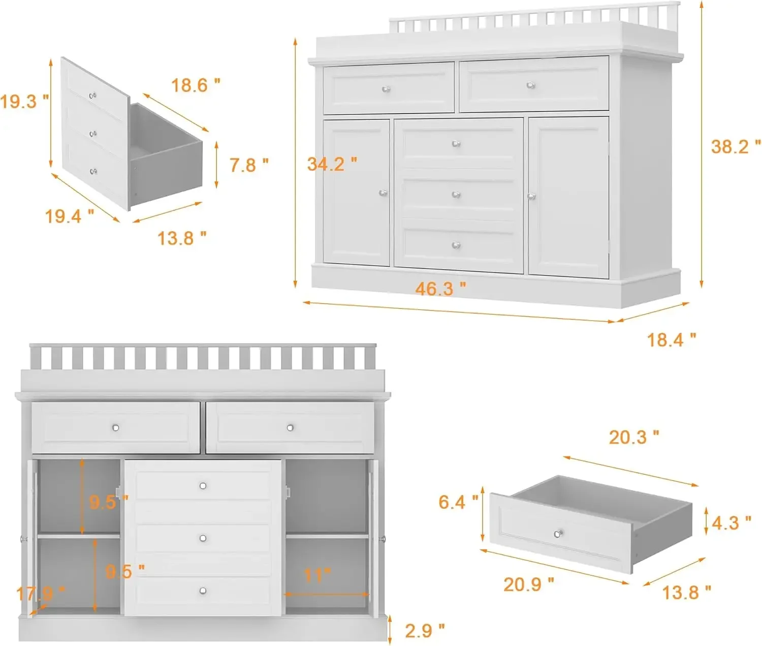 46 Baby Dresser with Changing  - Baby Nursery Dresser Changing Table review and price