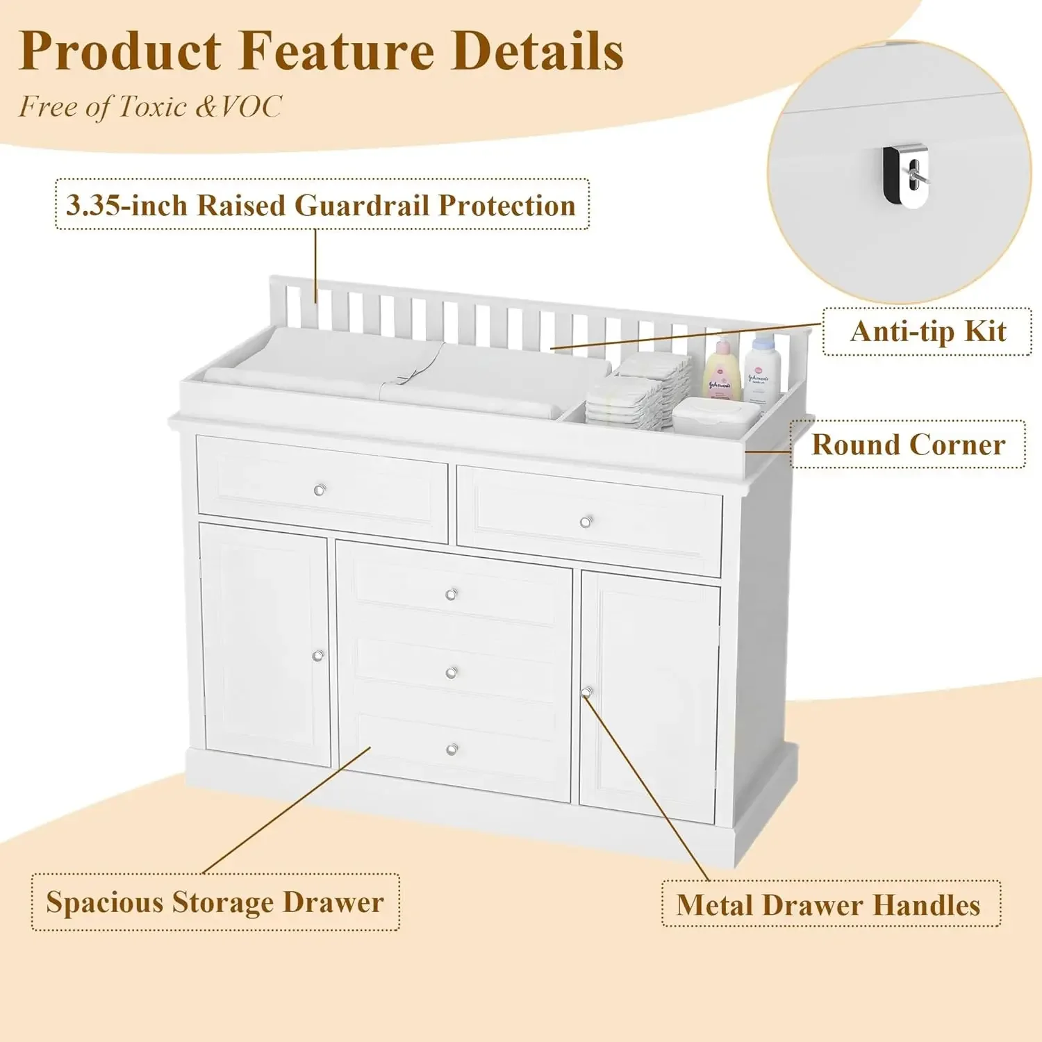 46 Baby Dresser with Changing  - Baby Nursery Dresser Changing Table review and price